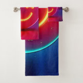 ネオングロースマイリーフェイス バスタオルセット (インサイチュ)