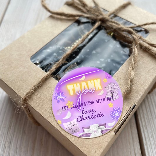 ネオングロースリープバースランバーパーティーサンキューユナイズ ラウンドシール