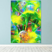 ネオングローダンデオンズインドリームガーデン キャンバスプリント (インサイチュ (ウッドフロア))