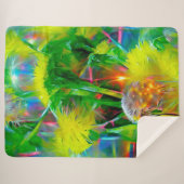 ネオングローダンデオンズインドリームガーデン シェルパブランケット (正面(横))