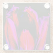ネオングローチューリップ ガラスコースター (裏面)