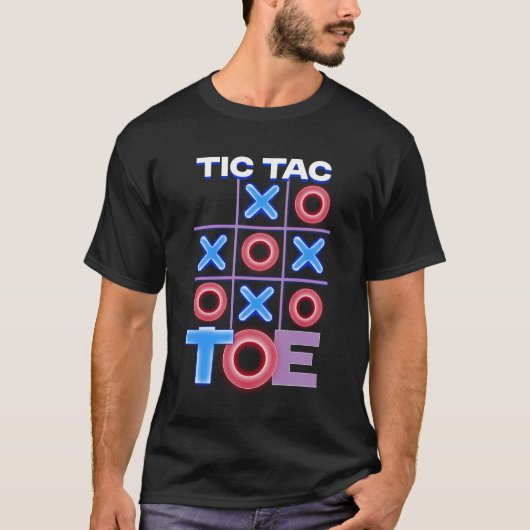 ネオングローティックタックトー Tシャツ (正面)