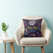 ネオングローディスコダンスバースデーパーティー クッション (椅子)