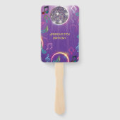 ネオングローディスコダンスバースデーパーティー ハンドファン (裏面)