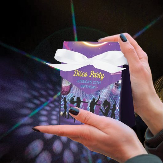 ネオングローディスコダンスバースデーパーティー フェイバーボックス