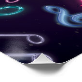 ネオングローディスコダンスバースデーパーティー ポスター (コーナー)