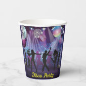 ネオングローディスコダンスバースデーパーティー 紙コップ (正面)