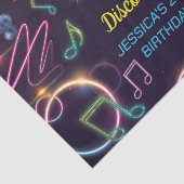 ネオングローディスコダンスバースデーパーティー 薄葉紙 (詳細)