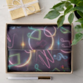 ネオングローディスコダンスバースデーパーティー 薄葉紙 (ギフト)