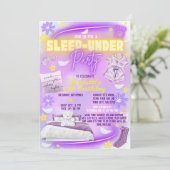 ネオングロートゥイーンガールズバースデーパーティーでスリープ 招待状 (スタンド正面)