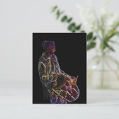 ネオングロードールのドラマーのポストカード ポストカード (スタンド正面)