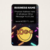 ネオングローナイトクラブバーコンサートVIPイベントスタッフ (裏面)