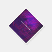 ネオングローバースデーパーティーアーバンクラブナプキンス スタンダードカクテルナプキン (角)