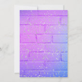 ネオングローパーティの招待状for Girls 招待状 (裏面)