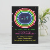 ネオングローパーティー | 子供の誕生日パーティー星 招待状 (スタンド正面)