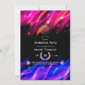 ネオングローフレイムバーチャル卒業パーティー 招待状 (正面)