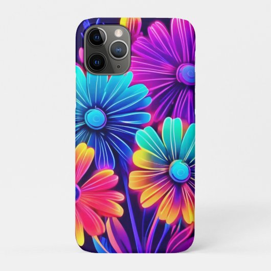 ネオングローフローラファンタジーアート Case-Mate iPhoneケース (裏)