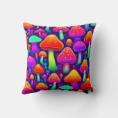ネオングローマッシュルーム林 クッション (裏面)