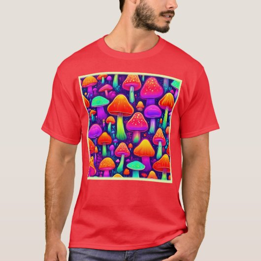 ネオングローマッシュルーム林 Tシャツ (正面)