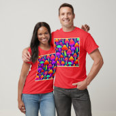 ネオングローマッシュルーム林 Tシャツ (ユニセックス)