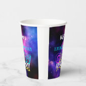 ネオングローモダンバースデ10代のィーパーティー 紙コップ (右)