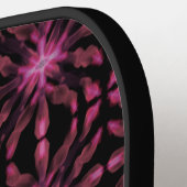 ネオングローライトスティック抽象芸術パターンデザイン ピックルボールラケット (左詳細)