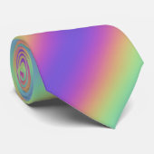 ネオングローレインボーストライプネックタイ ネクタイ (ロール)