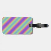 ネオングローレインボーストライプラゲッジタグ ラゲッジタグ (裏面横)
