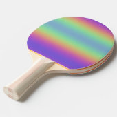 ネオングローレインボーストライプ卓球ラケット 卓球ラケット (正面アングル)