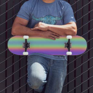 ネオングローレインボーストライプSKATEBOARD スケートボード