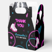 ネオングローローラスケートで滑るレッツバースデー転がティーパーティー フェイバーボックス (オープン)