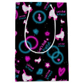 ネオングローローラスケートで滑るレッツパタ転がン ミディアムペーパーバッグ (正面)