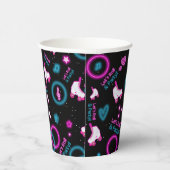 ネオングローローラスケートで滑るレッツパタ転がン 紙コップ (右)