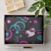 ネオングローローラスケートで滑るレッツパタ転がン 薄葉紙 (ギフト)