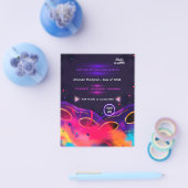 ネオングロー卒業パーティー チラシ (シングル)