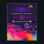 ネオングロー卒業パーティー チラシ<br><div class="desc">ネオンクールグロー卒業パーティーの招待はあなたのイベントの詳細にカスタマイズ可能。この予算の招待状はチラシ紙にあり、非常に薄い。封筒は含まれない。同じテーマに封筒が含まれ、一致する製品が含まれる厚い招待状については、以下のコレクションを参照。</div>