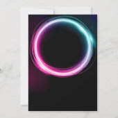 ネオングロー誕生日招待状 招待状 (裏面)