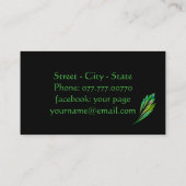 ネオング離れリンの – フラクタルアートモダン, 名刺 (裏面)