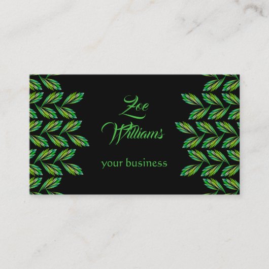 ネオング離れリンの – フラクタルアートモダン, 名刺 (正面)