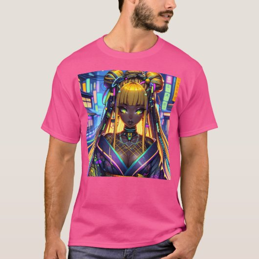 ネオンゲイシャグラマー Tシャツ (正面)