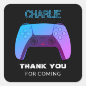 ネオンゲーマーコントローラレベルアップ スクエアシール (正面)