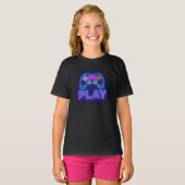 ネオンゲーマー コントローラー Tシャツ (正面フル)