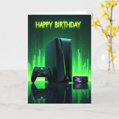 ネオンゲーマー 誕生日カード カード (黄色い花)
