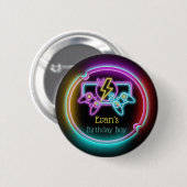 ネオンゲームバースデーパーティーカスタム 缶バッジ (正面&裏面)