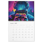 ネオンゲーム新年 カレンダー (1月 2027)