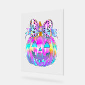 ネオンコケットハロウィーンパンプキン アクリルサイン (傾斜)