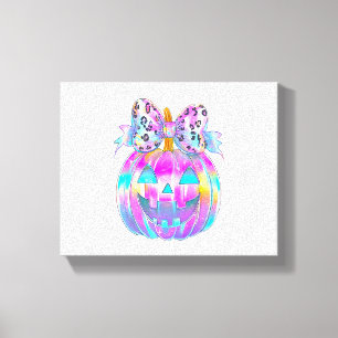 ネオンコケットハロウィーンパンプキン キャンバスプリント