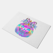 ネオンコケットハロウィーンパンプキン ドアマット (アングル)