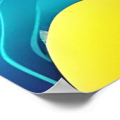 ネオンコスモス抽象デザイン ポスター (角)