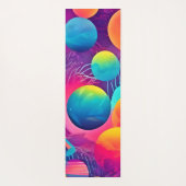 ネオンコスモス抽象デザイン ヨガマット (裏面)